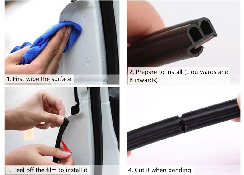 Automotive General Sealing Strip Sound Insulation Strip B-Type Door Sealing Strip