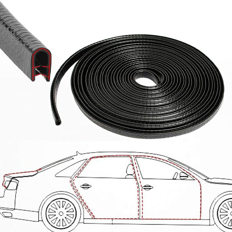 Automotive OEM Standard Door Frame Rubber Seal Edge Trim Anti-Scratch Coating and Noise Reduction Technology Sealing Strip
