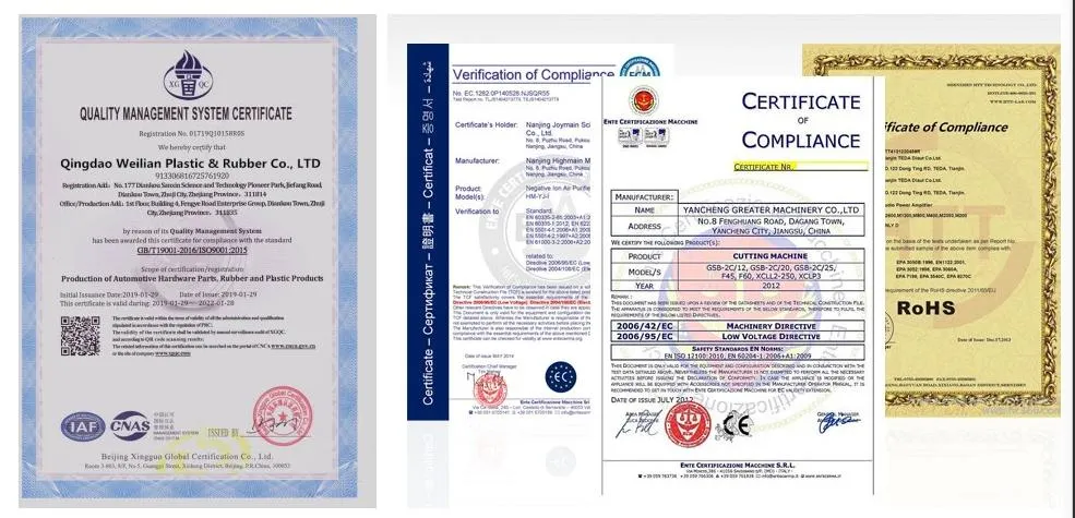Quality Certifications