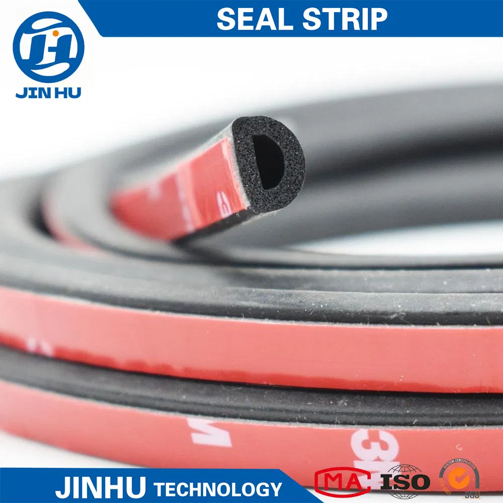 Sound Insulation Automotive D Shape Sealing Strip with Adhesive Tape