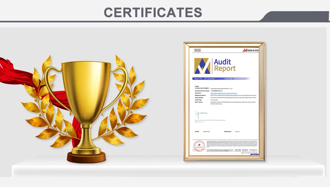 Quality Certificates