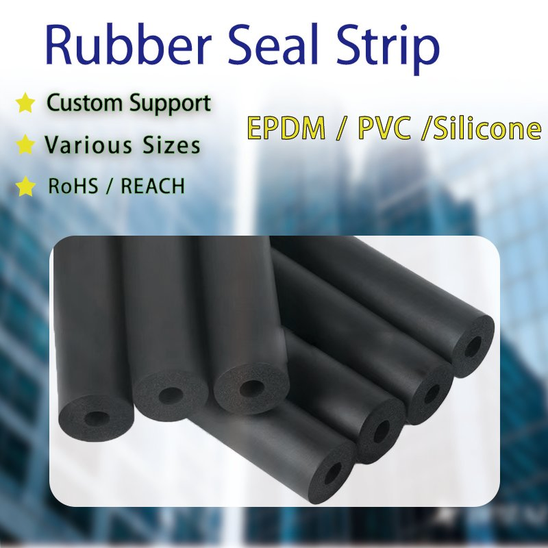 Durable Automotive Door Rubber Seal Strip EPDM Sponge Weather Gasket for Vehicle and Box
