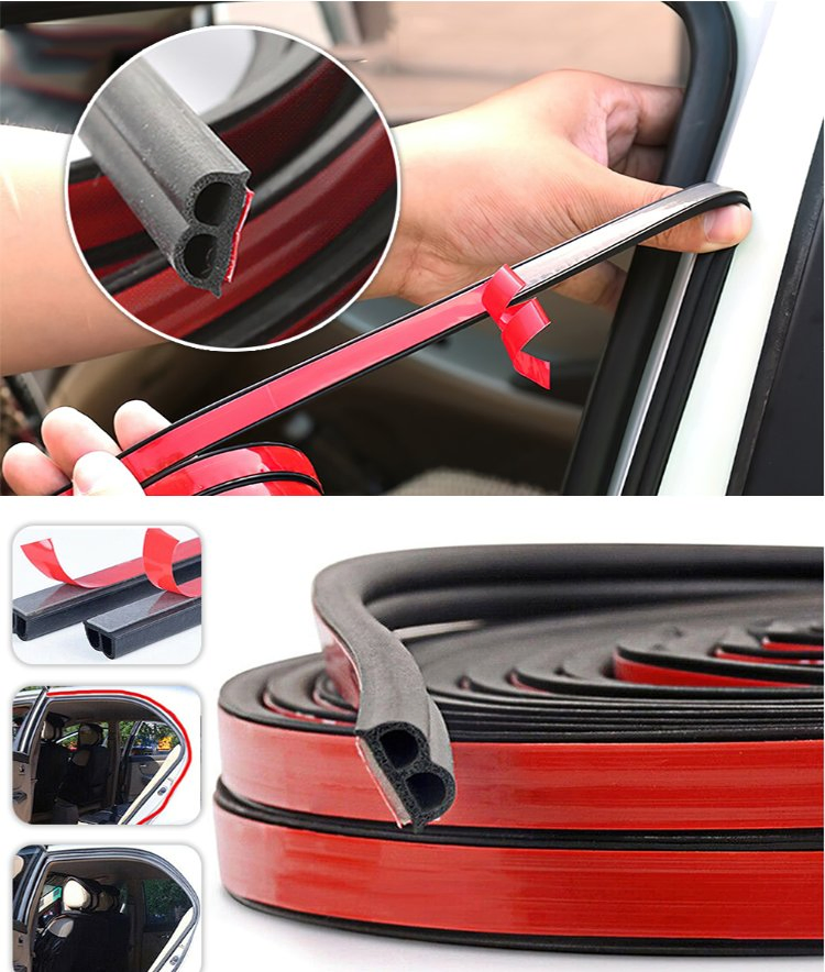 Auto Car Door Window EPDM Foam Tape Automotive Rubber Sealing Strip