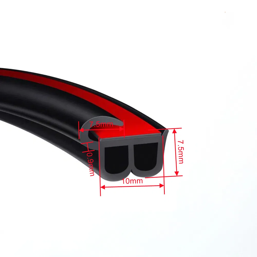 Universal Automotive Door Seal Strip B-Shape Weather Stripping for Car Truck Door &amp; Window