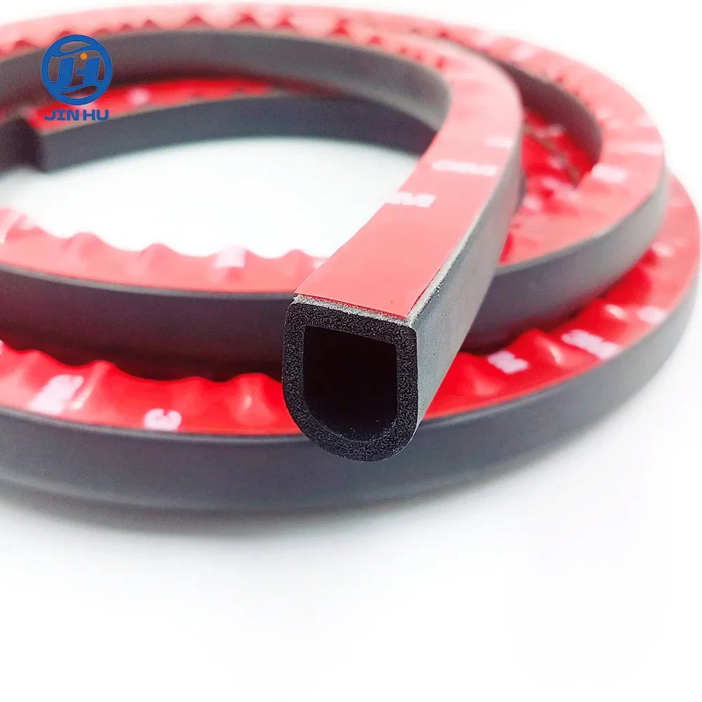 Automotive Weather Stripping D-Shape Rubber Door Seal Soundproofing