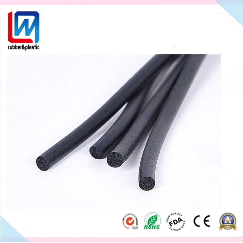 Flexible/Soft Round Sponge/ Foam Rubber Cord Sealing Strip for Automotive, Machinery
