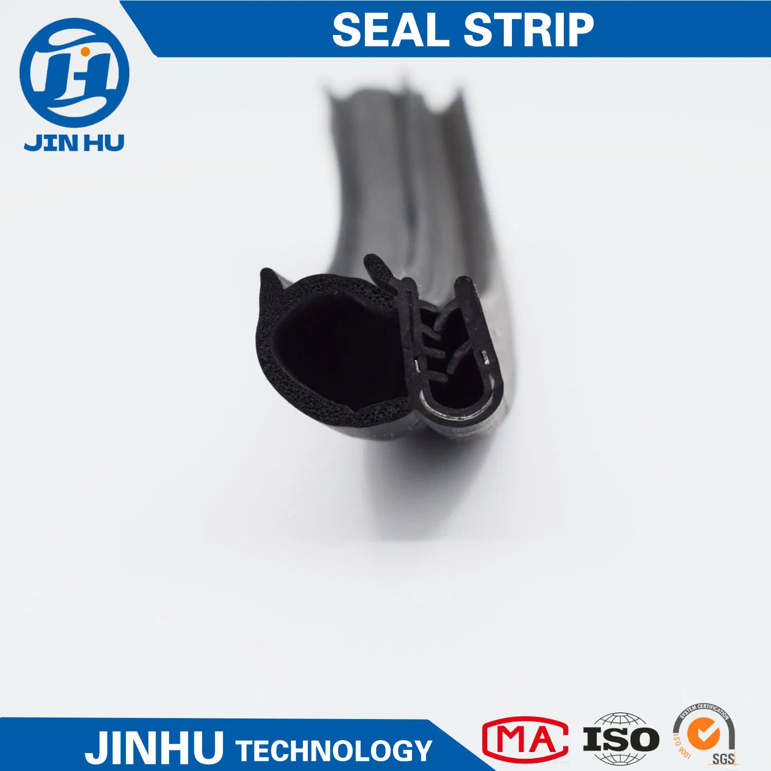 Car Door Rubber Seal Strip, Fits 1/16" Edge, Trim Seal with Top Bulb for Cars, Boats, Rvs, Trucks, and Home Applications, Automotive Weather Striping