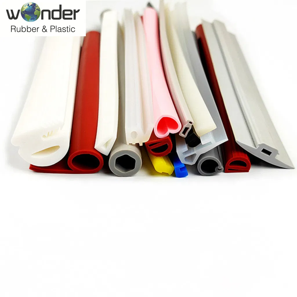 High-Quality Extruded Aluminum Profile Doors, Windows and Automotive Windproof Glass Silicone Soundproof Cutting Sealing Strip at The Bottom Edge of The Glass