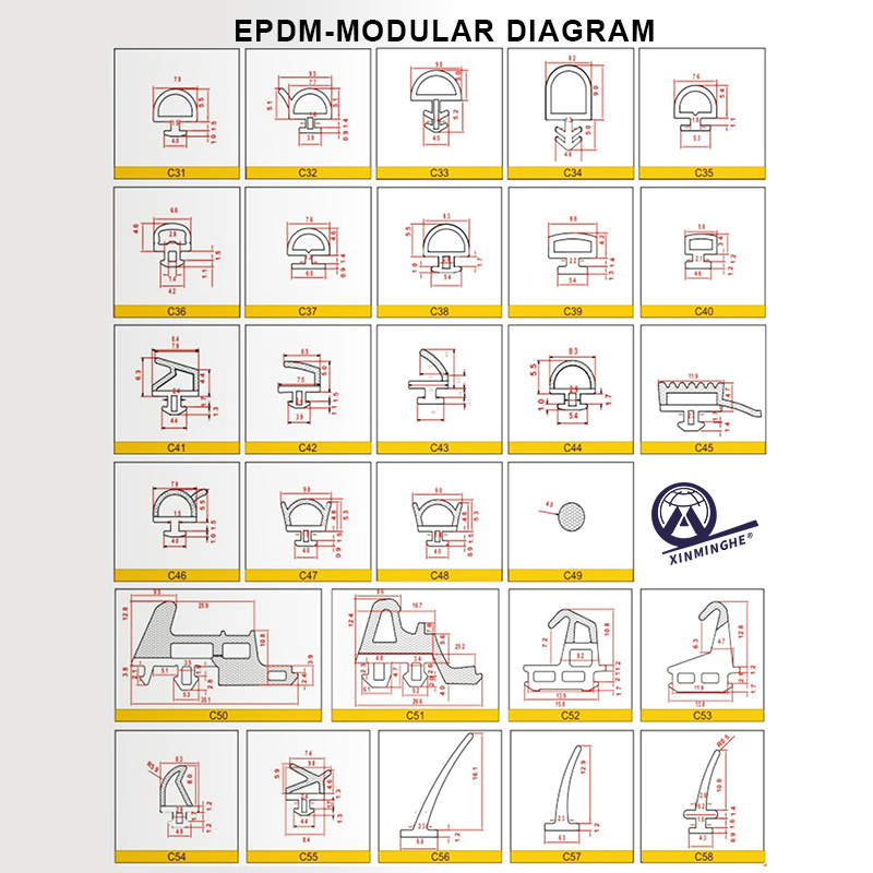 Customized Extruded Profile Waterproof Dustproof Self Adhesive Doors Windows Car Sealing Strip