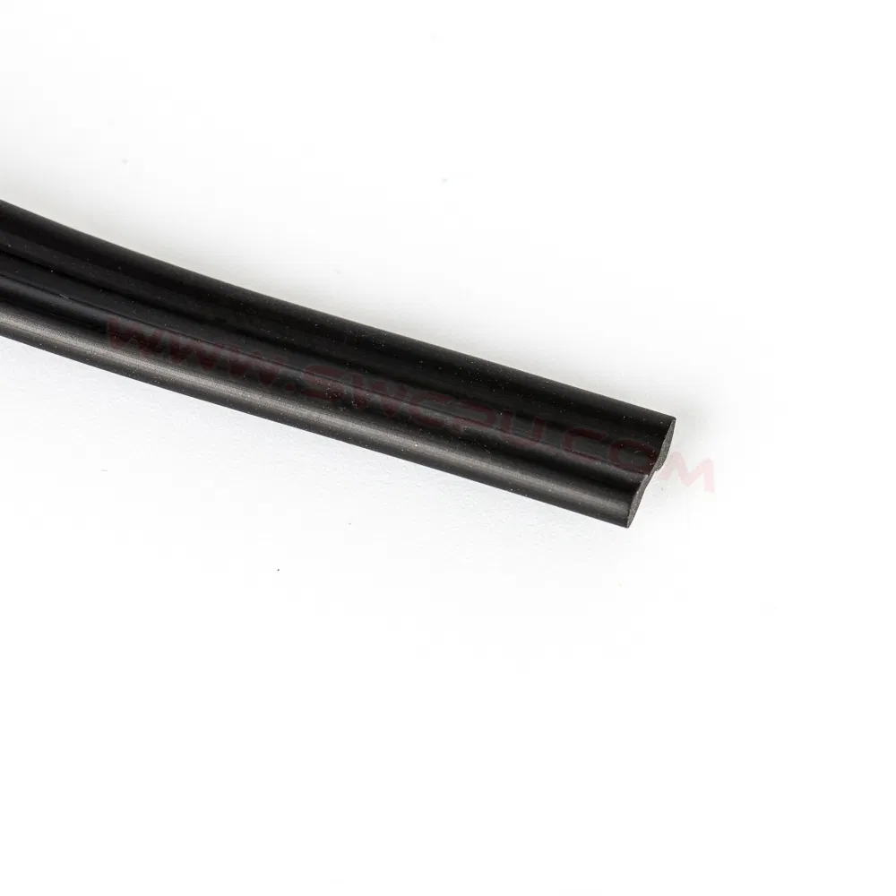 Automotive Waterproof Flat Silicone Rubber Seal Strip for Windows / Doors