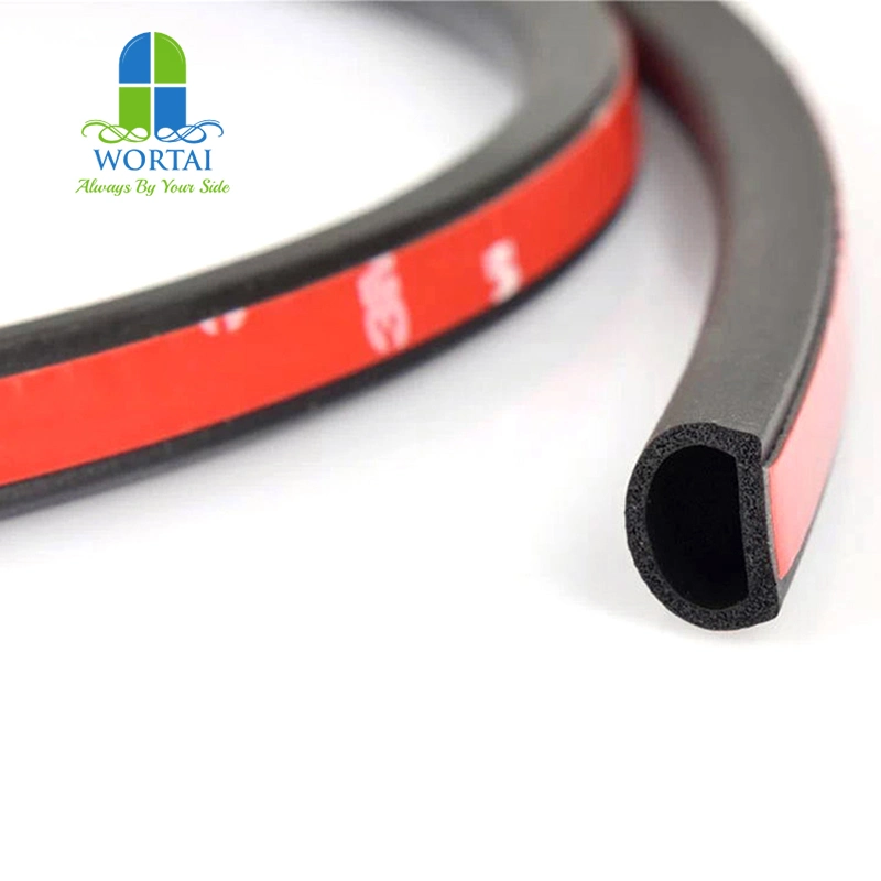 Automotive Car Door Seal Strip Truck D Type EPDM Rubber Seal Strips Sealing Waterproof Trim Soundproof Weatherstrip