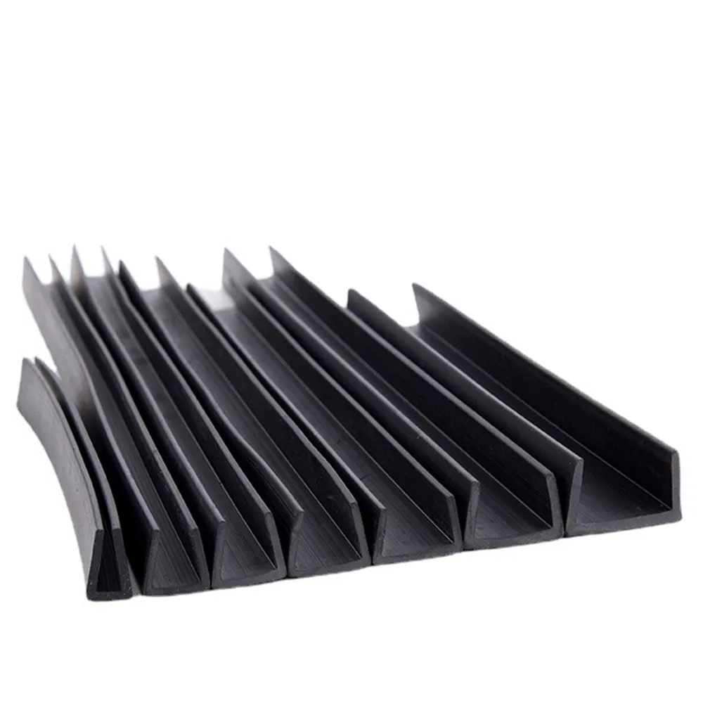 Car Door Edge Guards Trim U Shaped Rubber Strip Car Door Protector Black Sealing Strips