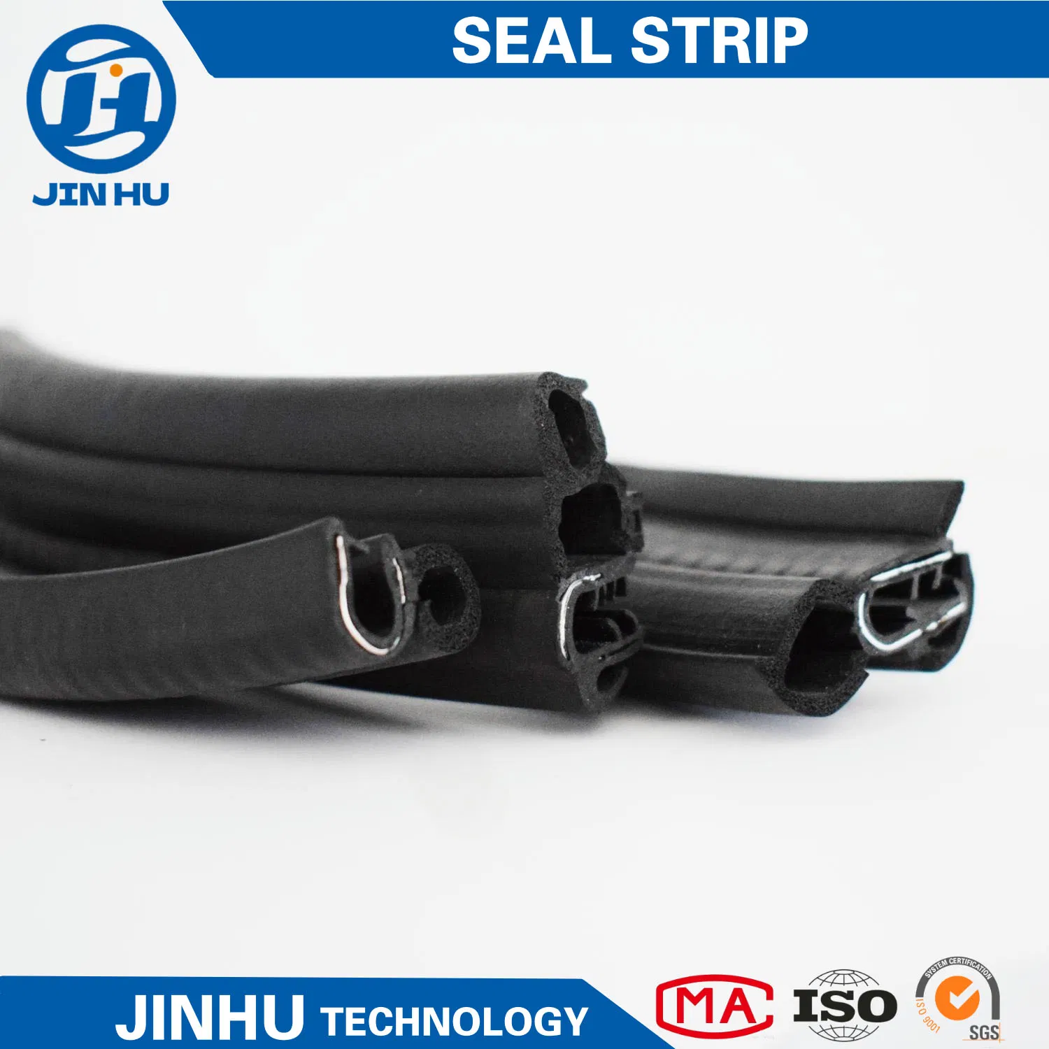 Factory Custom EPDM U Profile Rubber Automotive Decorative Edge Trim Protection PVC Sealing Strip