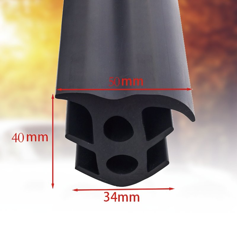 Black EPDM T Type Sponge Weatherproof Rubber Window Frame Seal