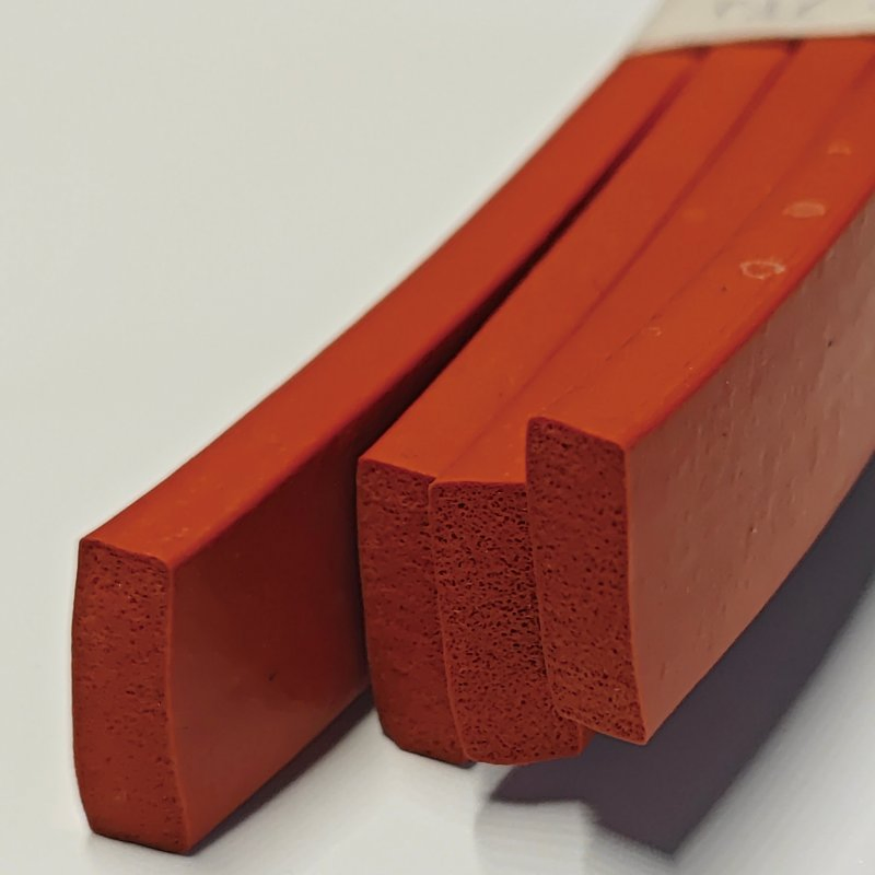 Flexible Silicone Foam Rubber Strip for Automotive Weather Sealing