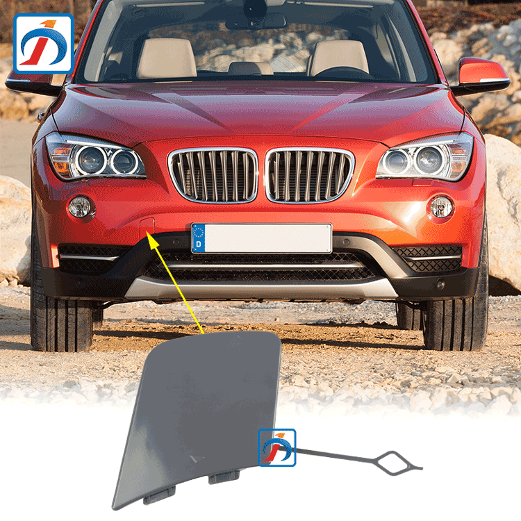 X1 E84 front bumper tow hook cover