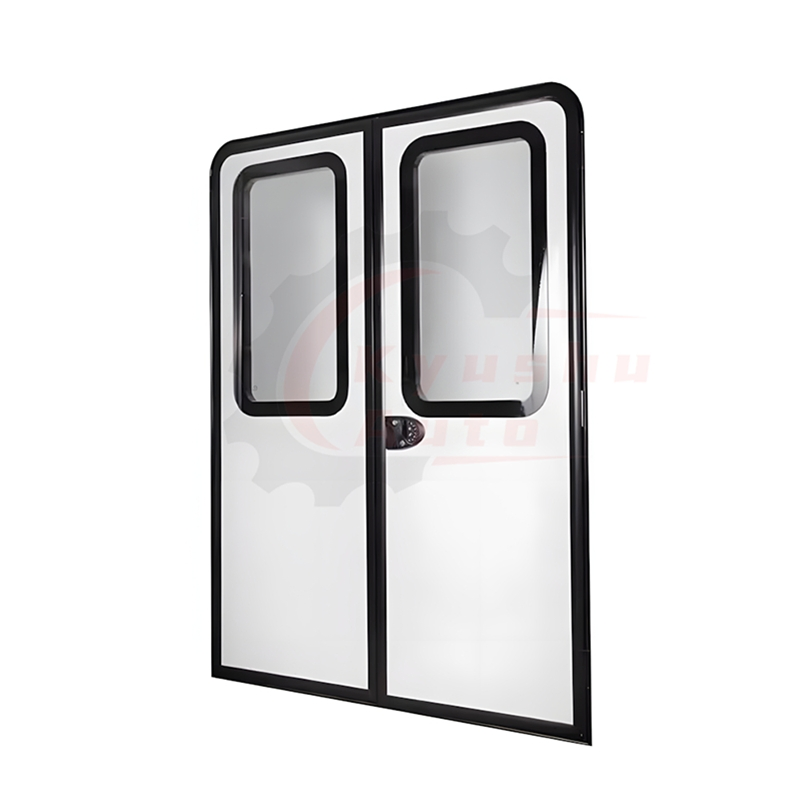 Custom 900X1840mm Big Size Aluminum Frame Right Angle RV Caravan with Inner Screen Door with Door