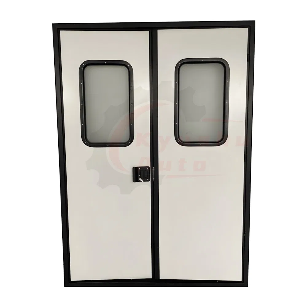 Aluminum Frame Two Way Opening Camping Trailer RV Double Swing Entry Door