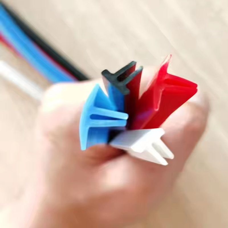 Custom Extrusion Profiles Automotive EPDM Silicone FKM Nr NBR Rubber Door Window Edge Trim Seal Strip