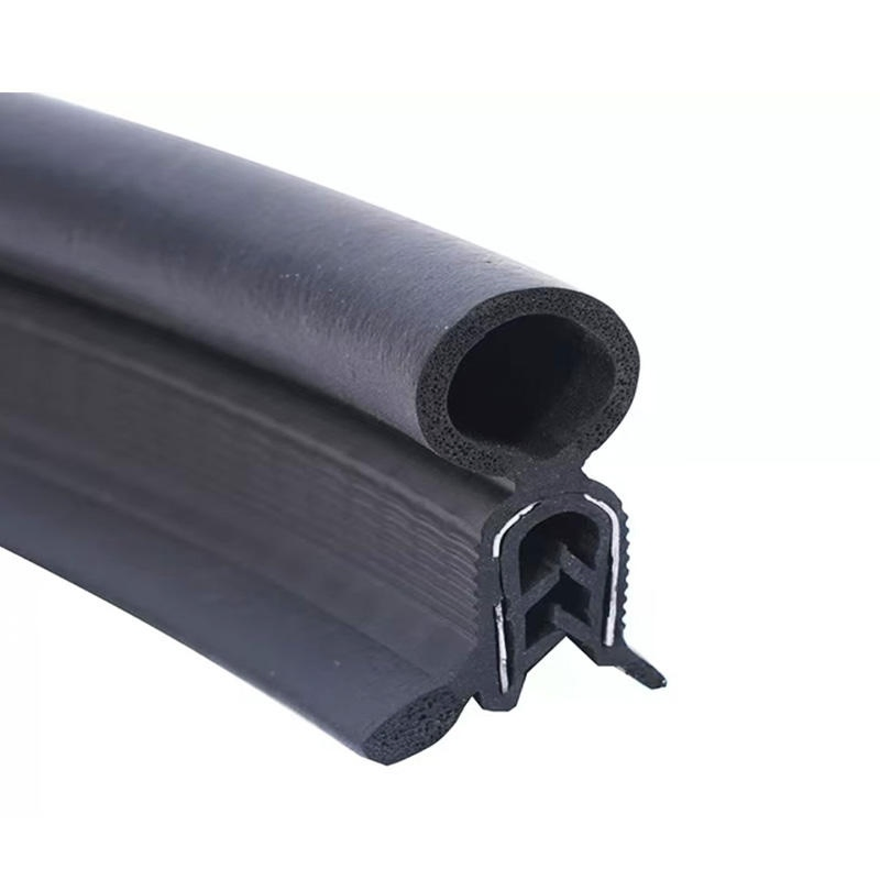 Automotive Grade Multi-Lobe D Shape Rubber Seal with Embedded Metal Strip for Bus and Truck Doors Providing Exceptional Waterproof and Sound Insulation Capabili