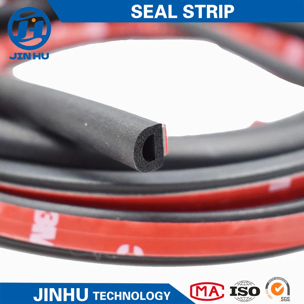 Sound Insulation Automotive D Shape Sealing Strip with Adhesive Tape