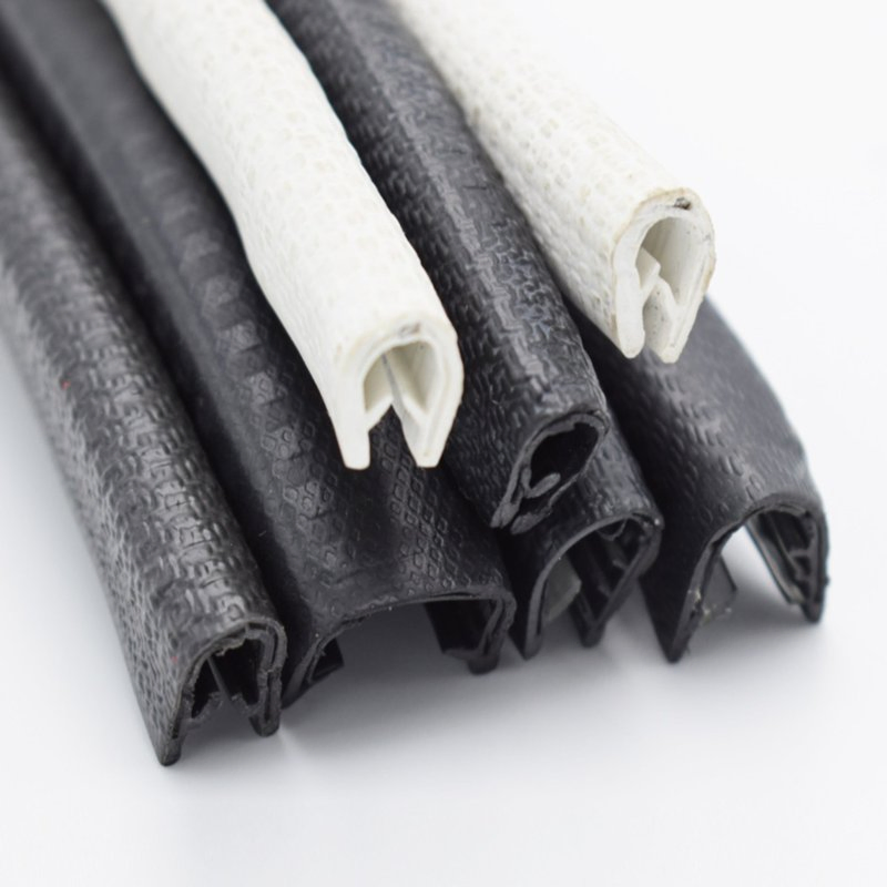 Custom Extrusion Profiles Automotive EPDM Silicone FKM Nr NBR Rubber Door Window Edge Trim Seal Strip