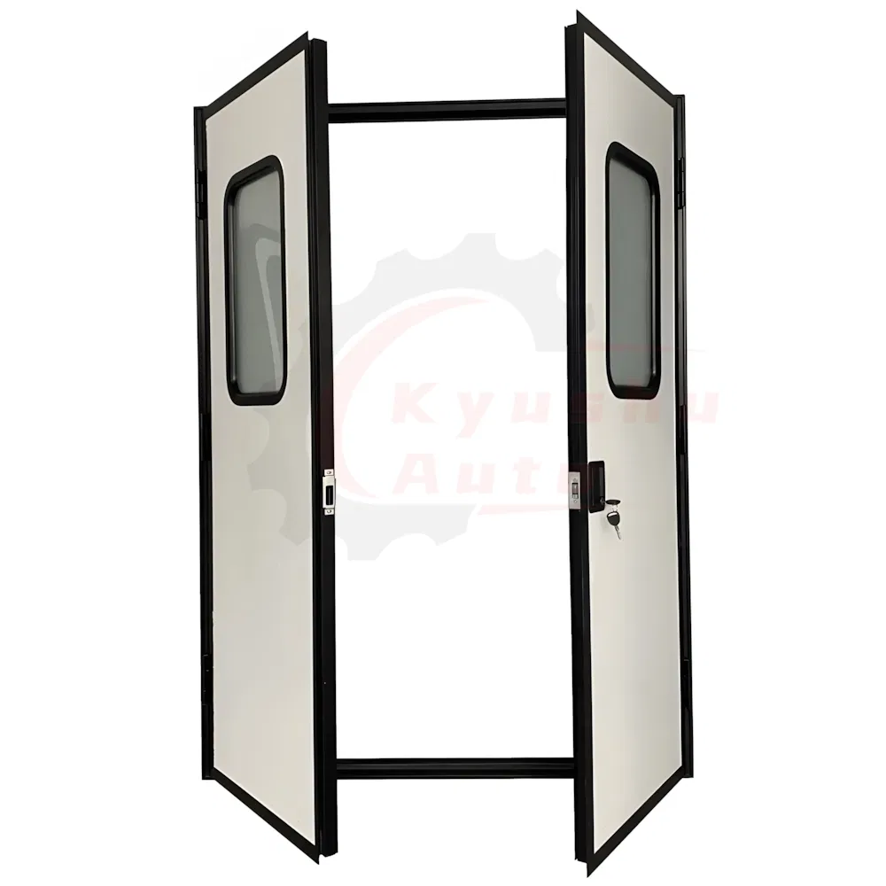 Aluminum Frame Two Way Opening Camping Trailer RV Double Swing Entry Door