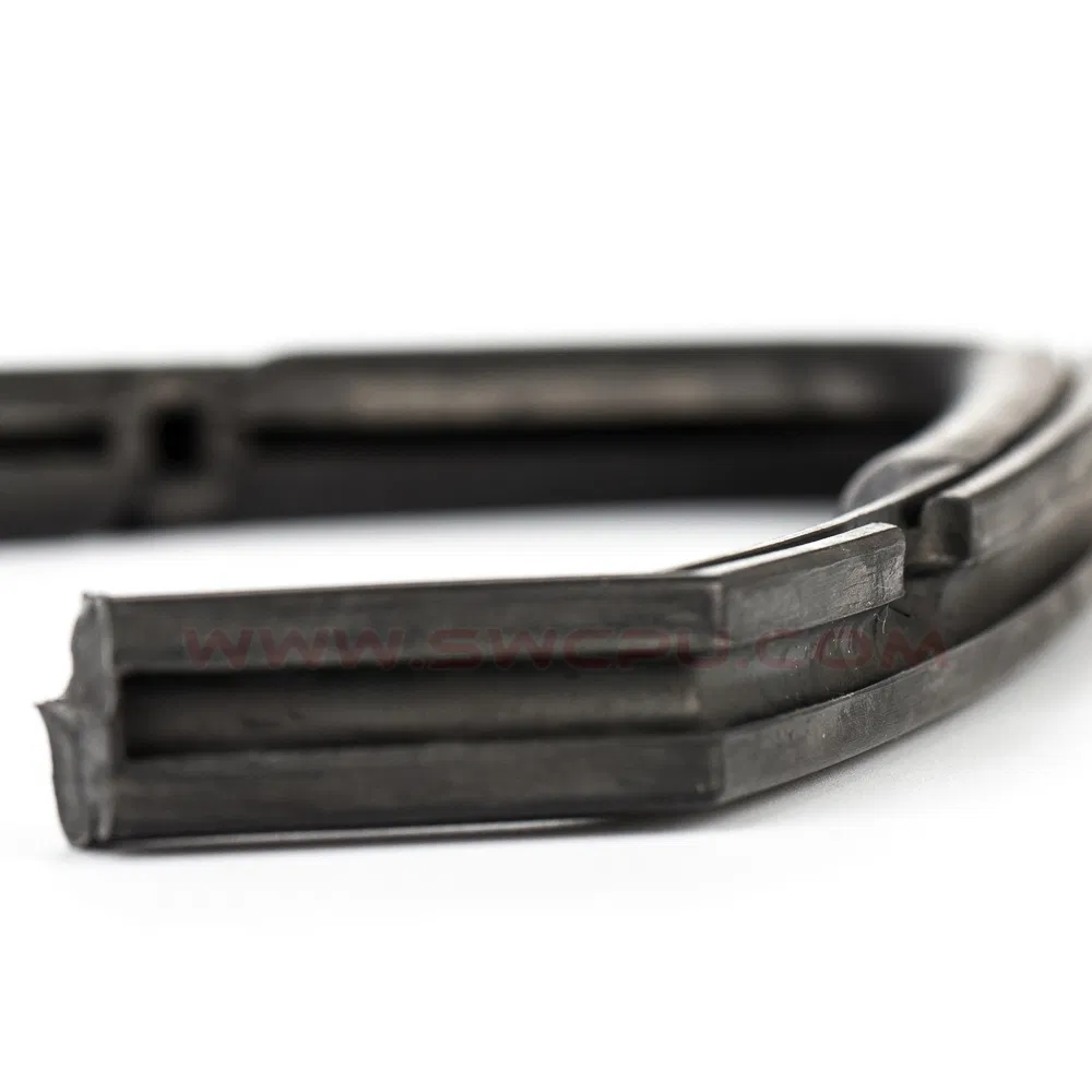 Automotive Waterproof Flat Silicone Rubber Seal Strip for Windows / Doors