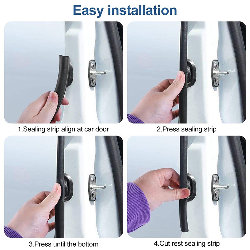 Automotive Door Window Lock Trunk Hood Edge Trim Seal Strip for Cars Cabinets