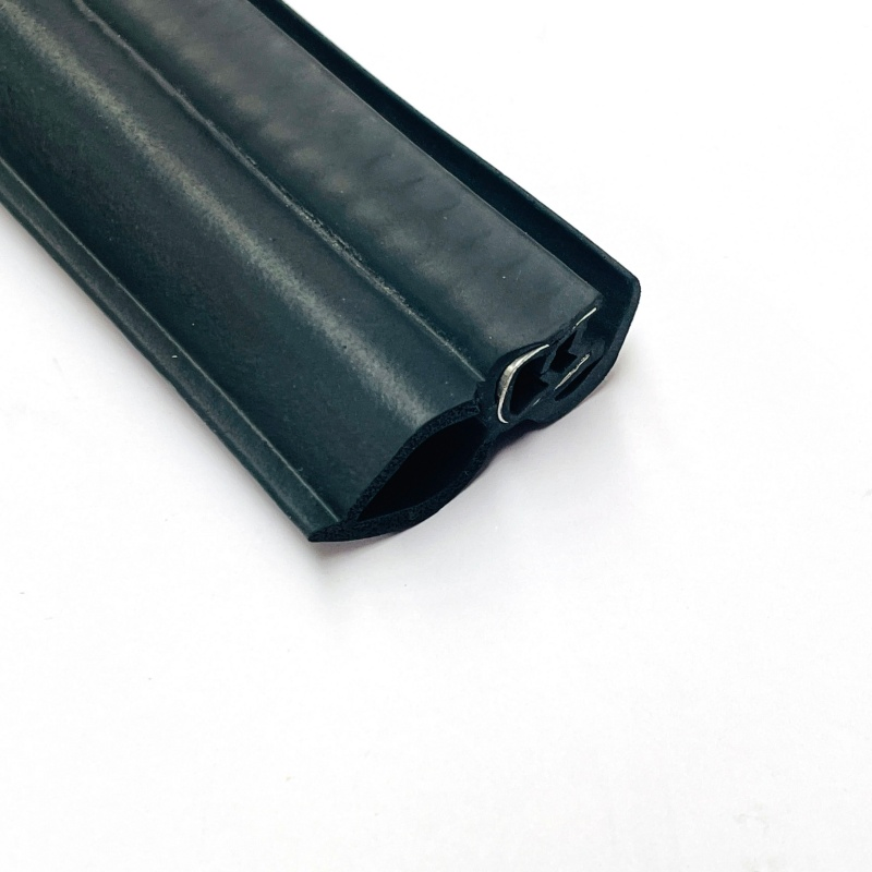Automotive Grade Multi-Lobe D Shape Rubber Seal with Embedded Metal Strip for Bus and Truck Doors Providing Exceptional Waterproof and Sound Insulation Capabili