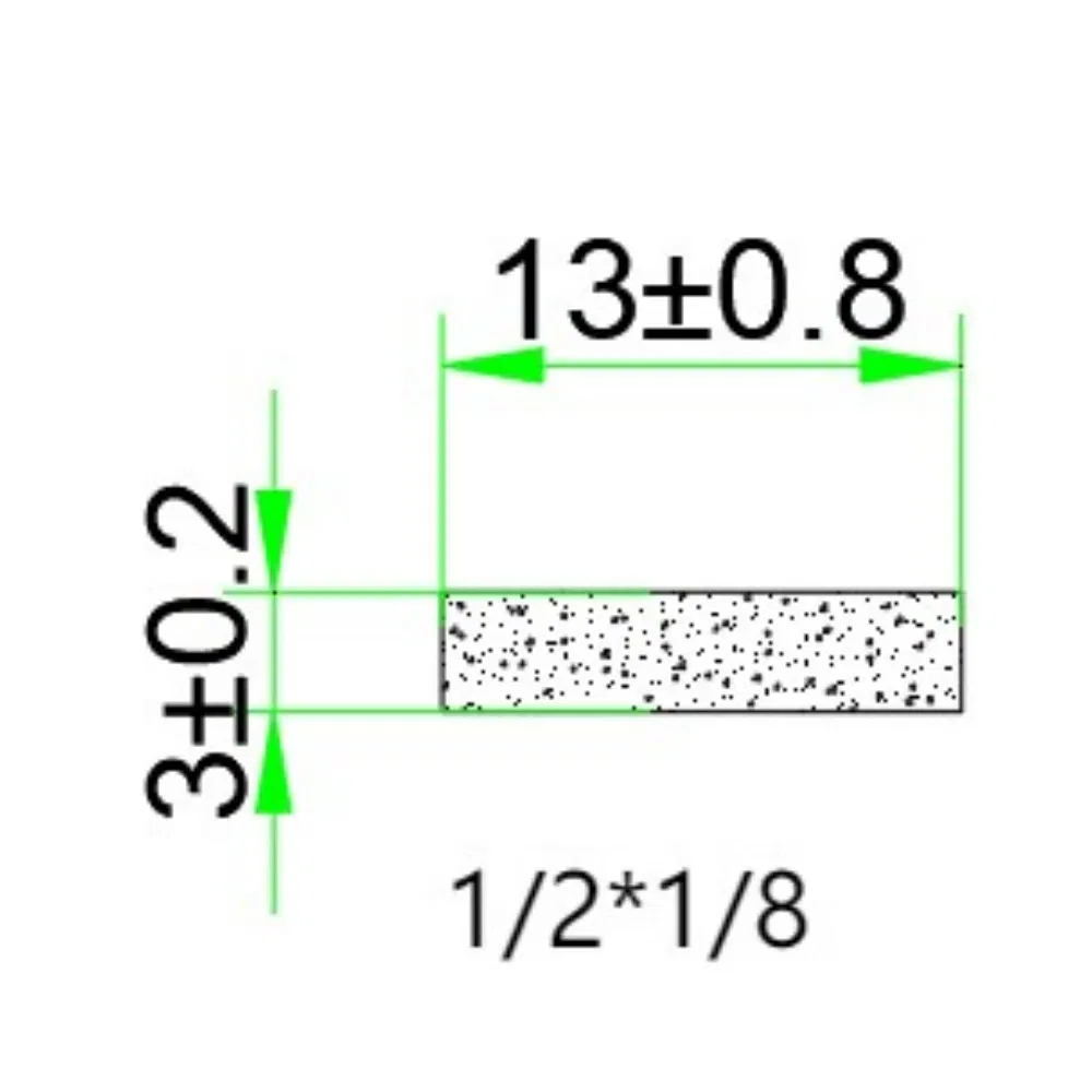 Custom Square Sponge Seal Strip Size 1/8 *1/2 Automotive Sealing Strip Te30-0122