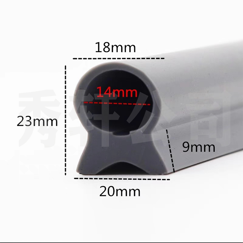 Silicone Rubber Extruded Sealing Strip for Automotive Door and Window Profiles Glass Rubber Sealing Strip