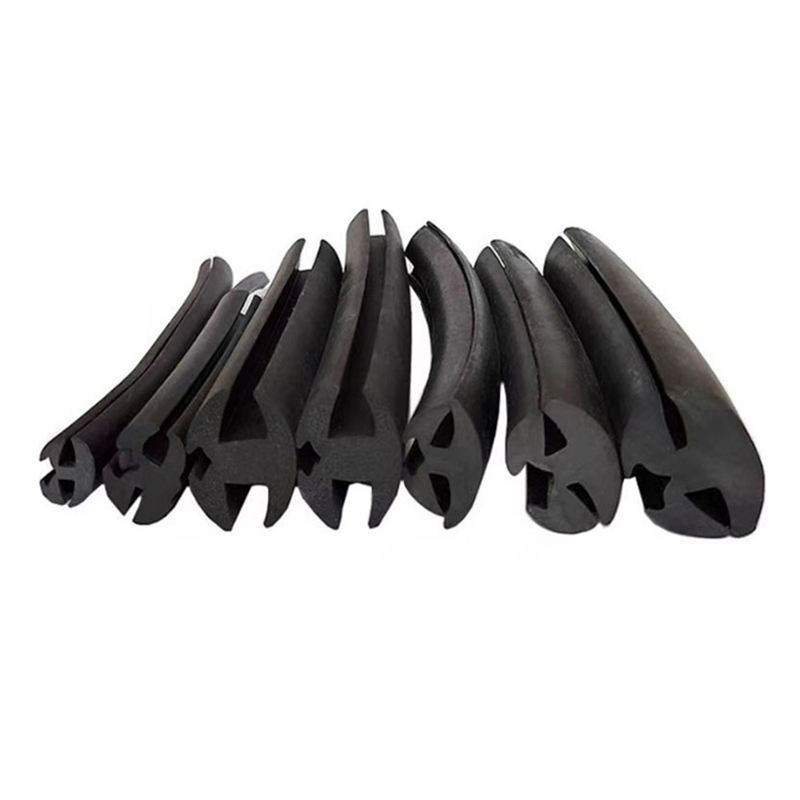 Automotive Mechanical Windshield Windscreen Glass Rubber Seal Strip Trim Three Mouth Rubber Glass Steel Plate Insert