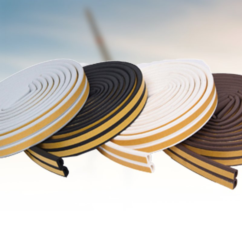 Soft EPDM Weatherproof Strip with Glue for Home Door Frame