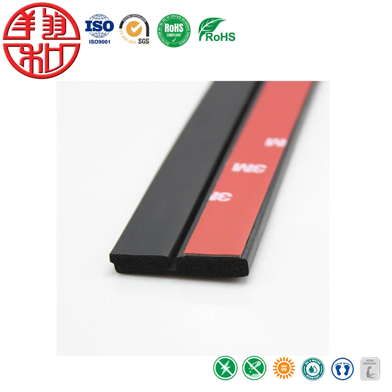 Processing Customizing Silicone/EPDM/Rubber/Foam/FKM Strips Extruded Special-Shaped O-Ring Sealing Strips