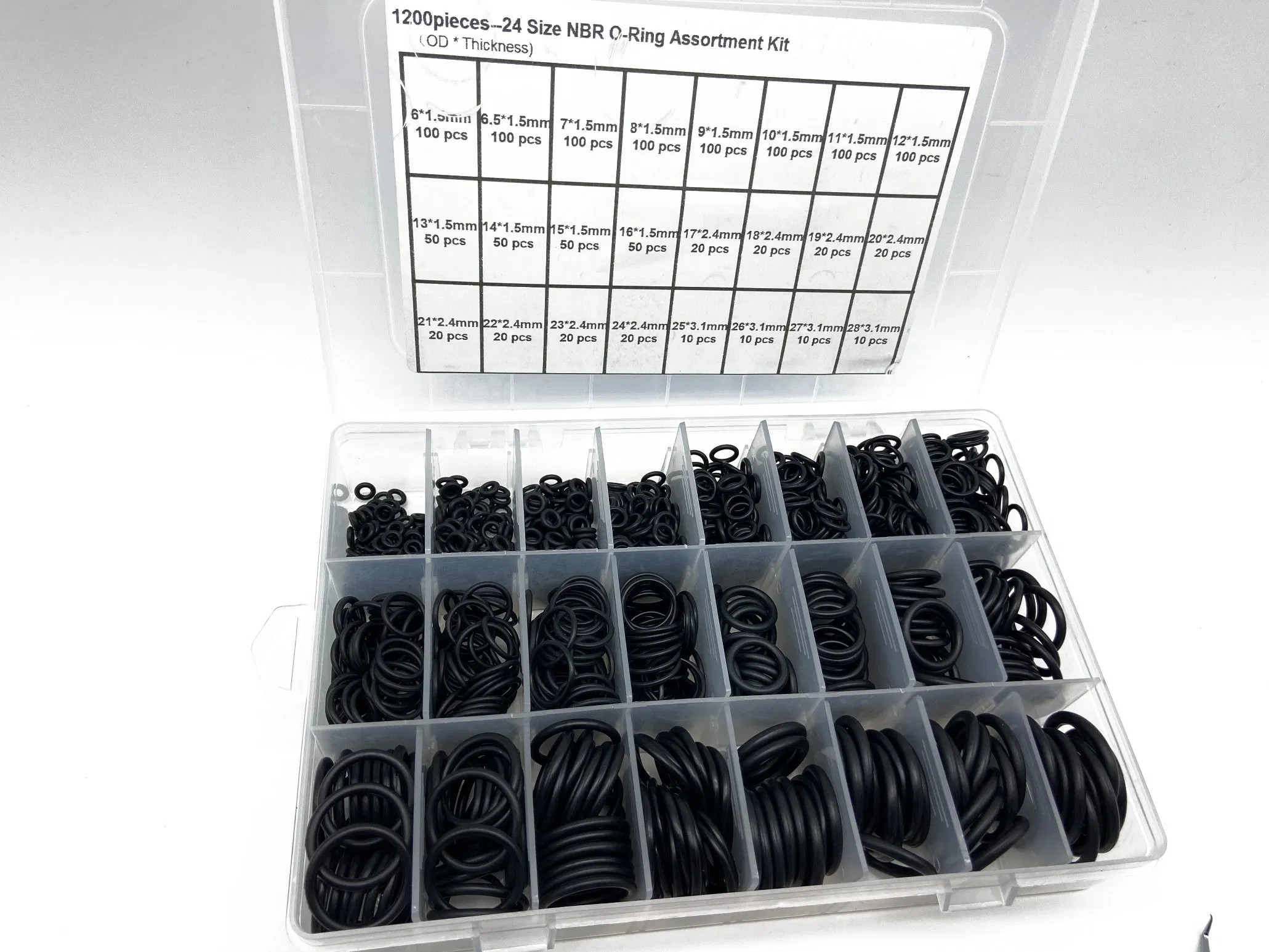 O Ring Kit Rubber Automotive Gasket Fuel Resistant Faucet Plumbing Assorted Sealing