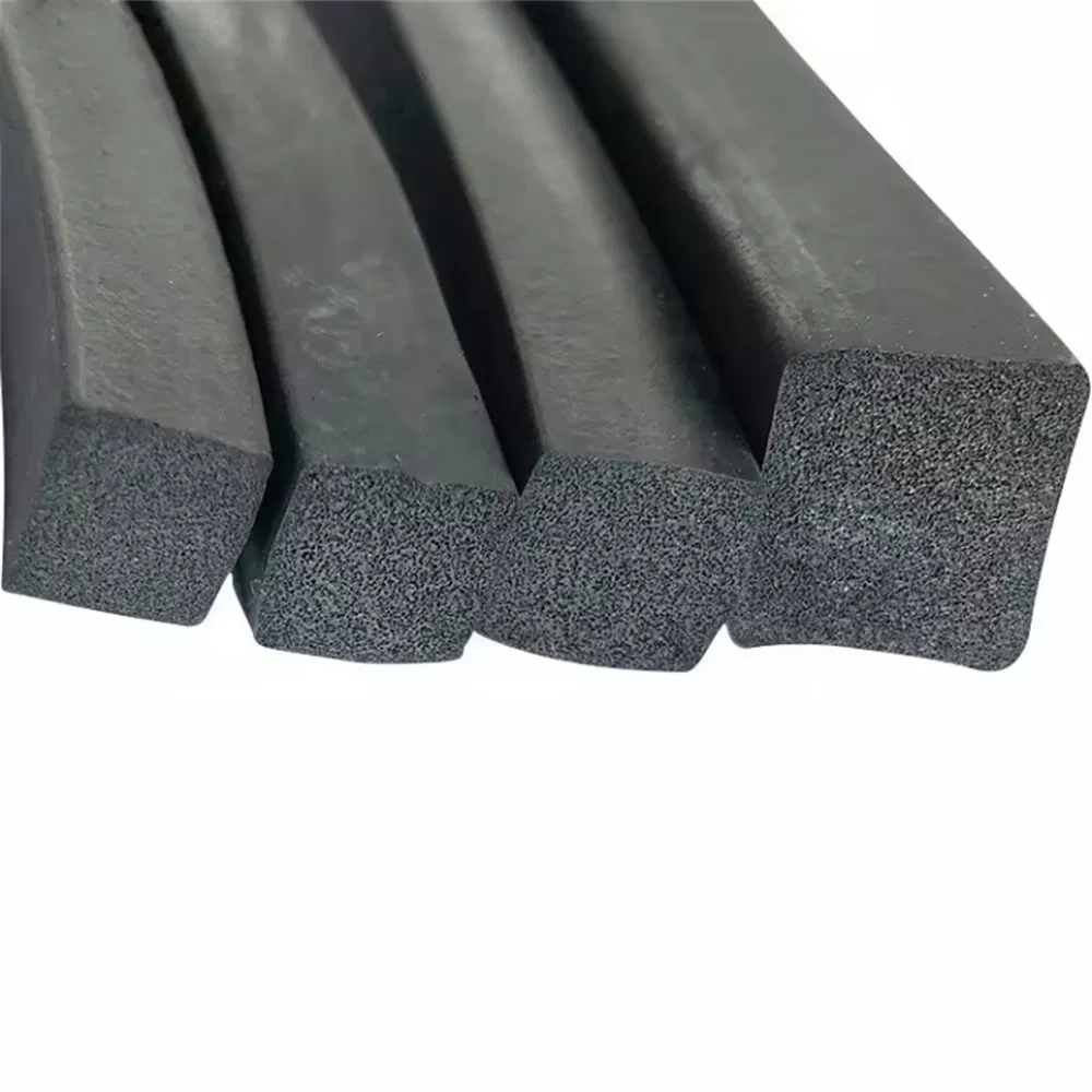 High Quality Square EPDM Foam Sealing Strip Sponge Rubber Extrusion Sealing Strip
