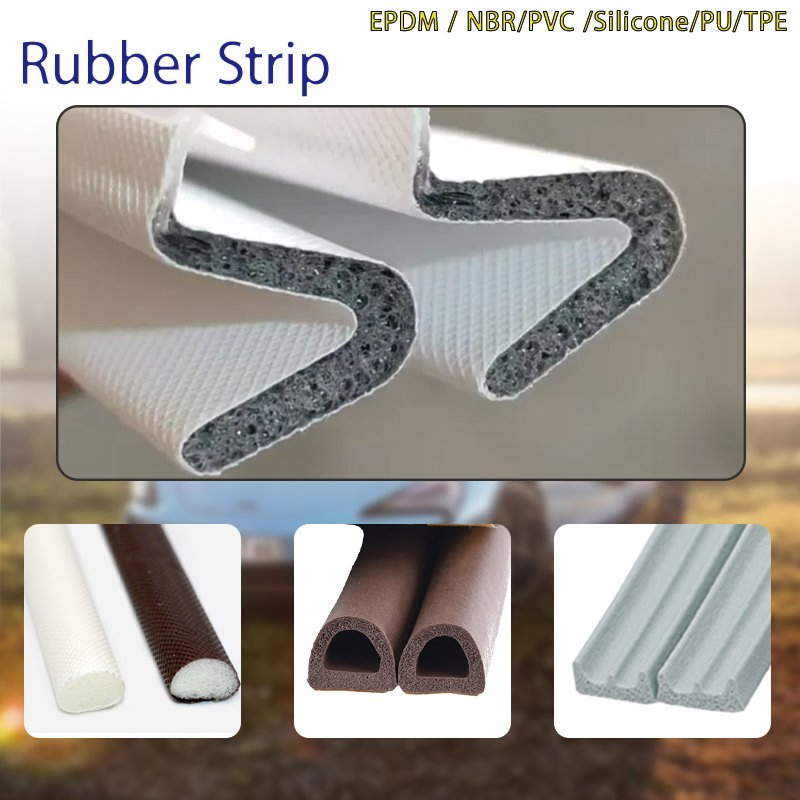 Soft Silicone Foam Seal for Wooden Frame Sound Insulation