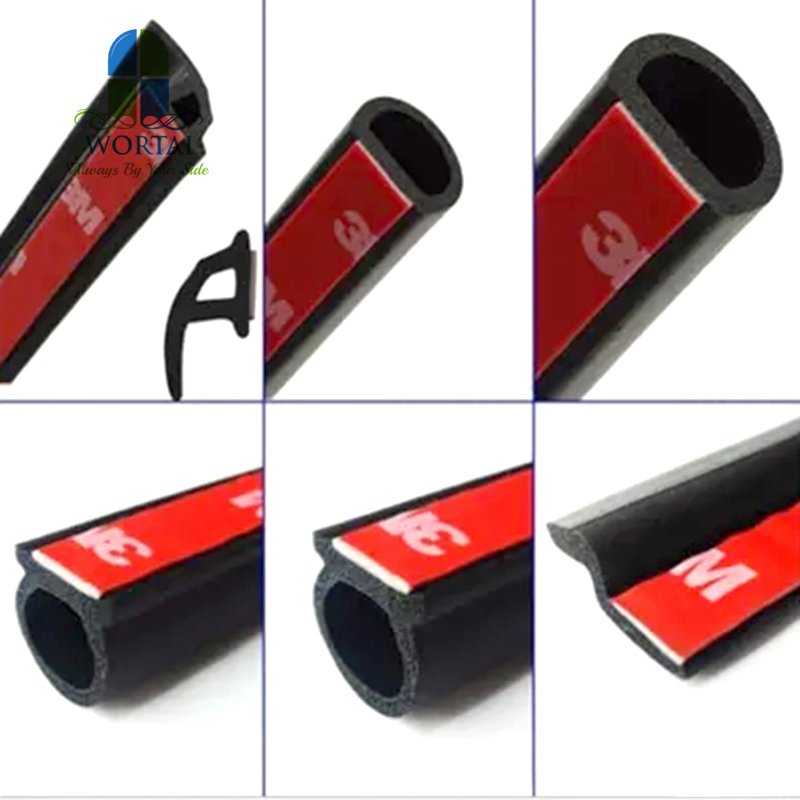 Automotive Car Door Seal Strip Truck D Type EPDM Rubber Seal Strips Sealing Waterproof Trim Soundproof Weatherstrip