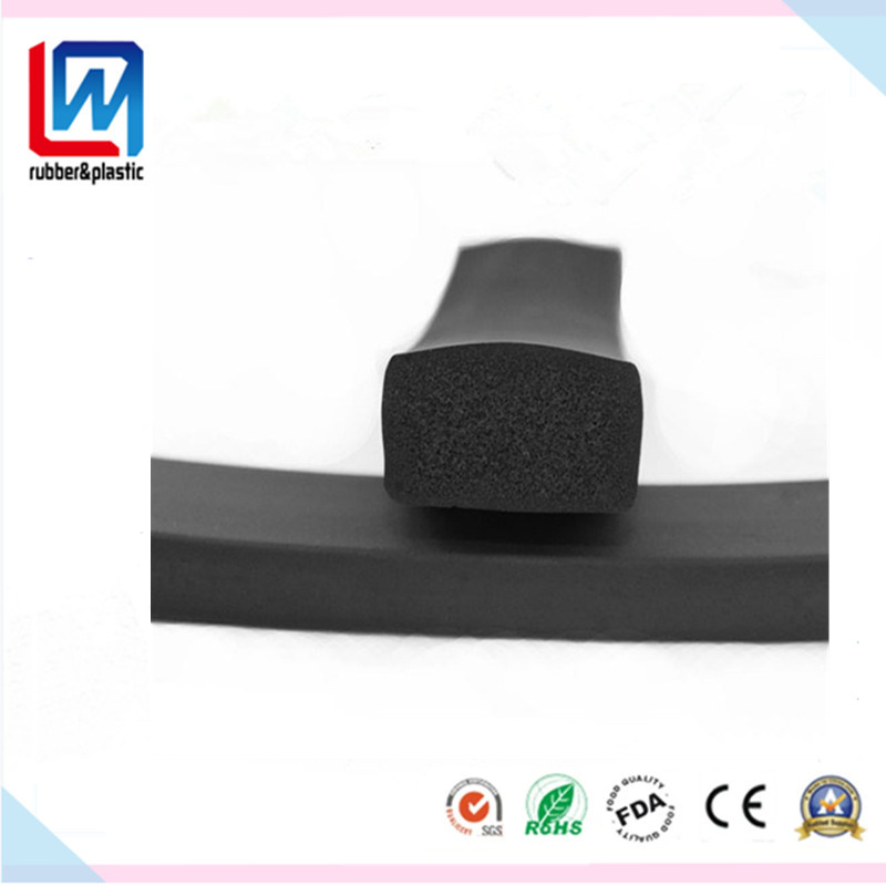 EPDM Rubber Sponge/Foam Extrusion/Profile Rubber Sealing Gaskets for Automotive, Cabinet