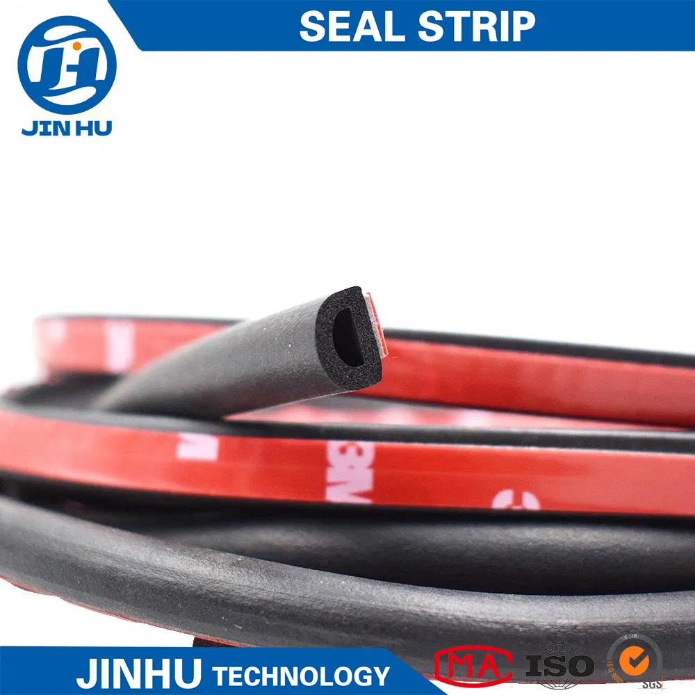 Sound Insulation Automotive D Shape Sealing Strip with Adhesive Tape