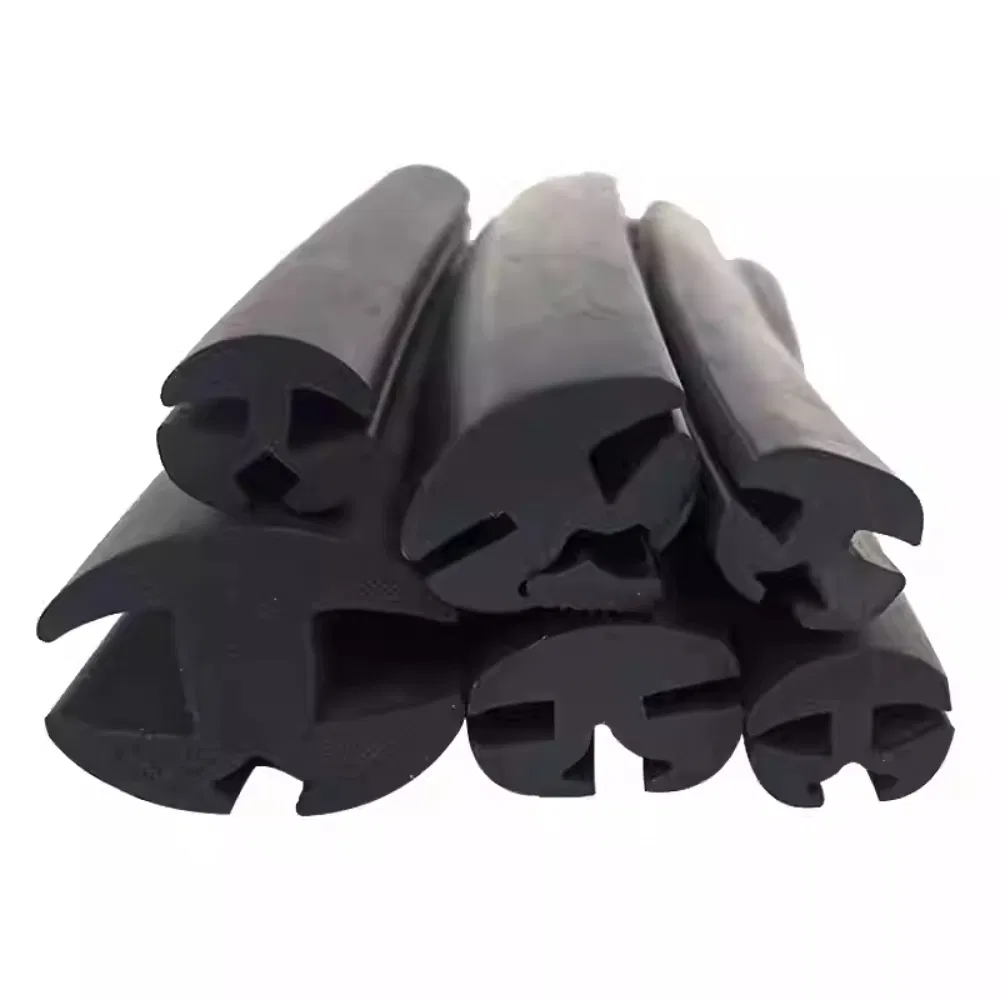 Three-Port EPDM Glass Sealing Strip for Automotive &amp; Cabinet Use, Waterproof H-Shape Rubber Seal with Noise Reduction