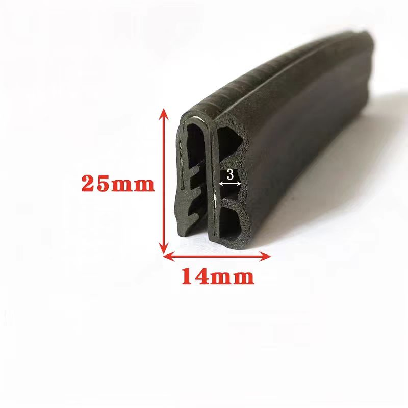 B-Pillar Automotive Seal Strip Built-in Steel Strip Slot-Type Anti-Collision Seal Strip