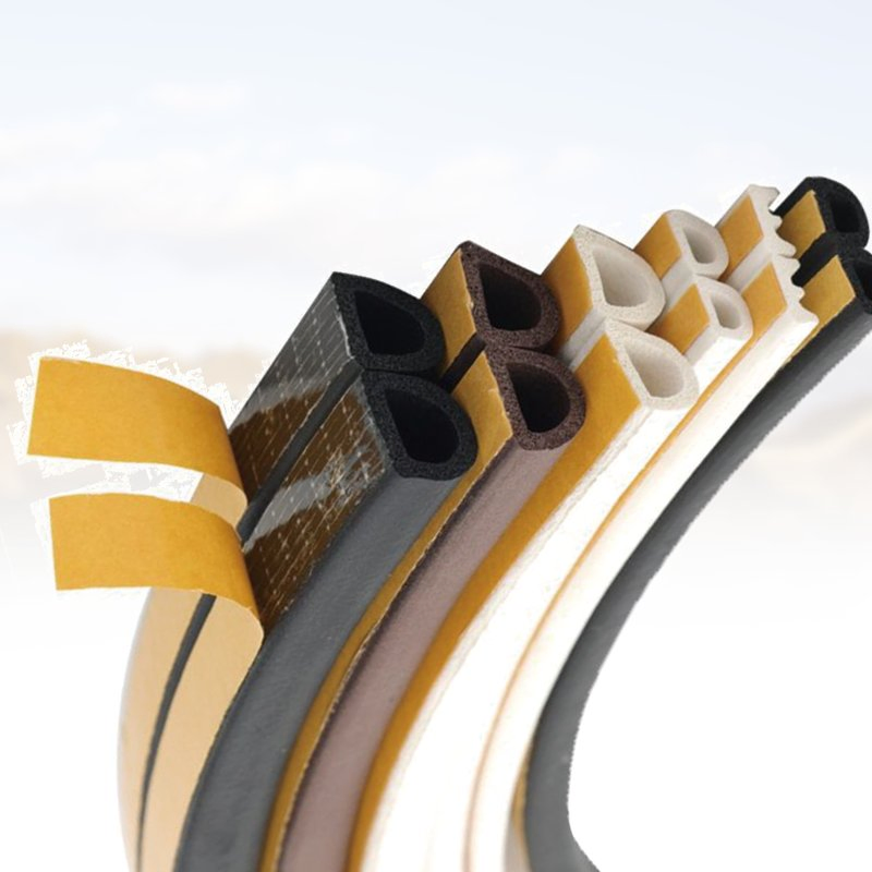 Silicone Foam Strip Seal for Entry Wooden Door Frame