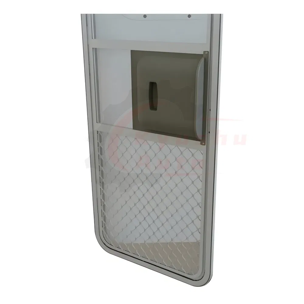 Wholesale Aluminum Alloy Frame Powder Coating Single Point Caravan RV Caravan Door
