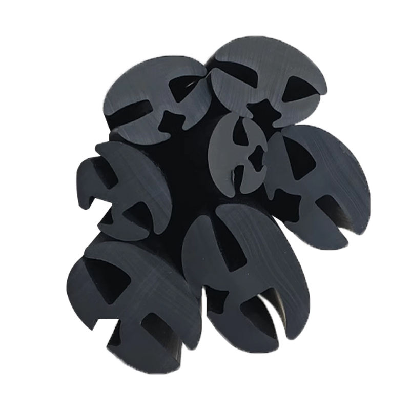 Automotive Mechanical Windshield Windscreen Glass Rubber Seal Strip Trim Three Mouth Rubber Glass Steel Plate Insert