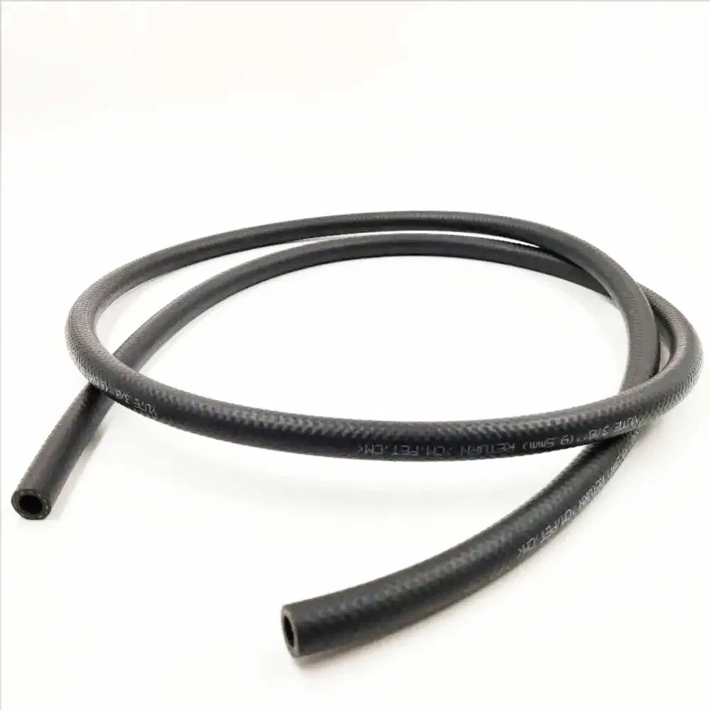 SAE J189 Standard Car Vehicle Truck Low Pressure High Tensile Performance NBR Csm Rubber Smooth Surface Cloth Wrapped Flexible Power Steering Return Pipe Hose