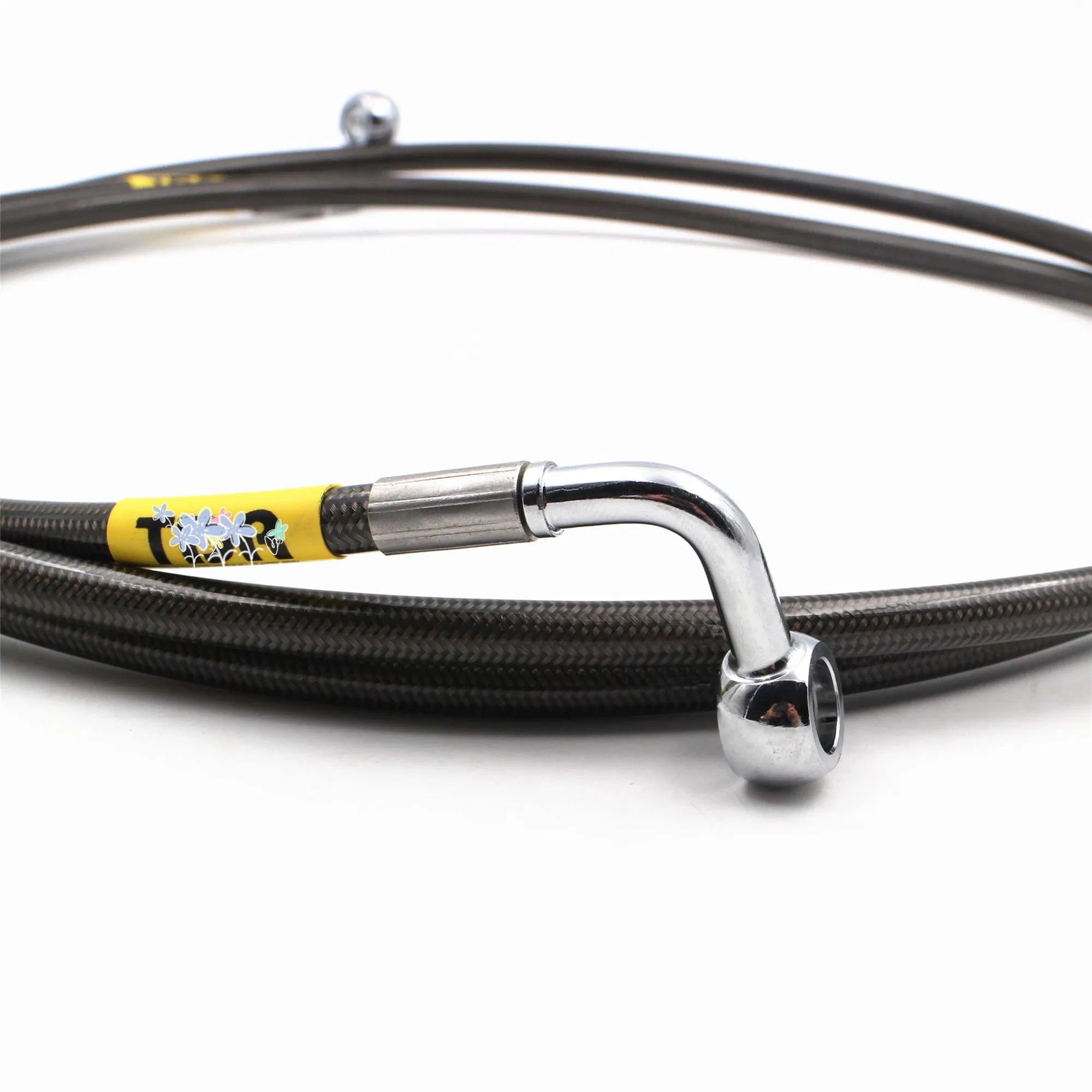 High Speed Performance Offroad Motorcycle Nmax Non Flexible Automotive Stainless Steel Braided PTFE Tefl on Brake Hose Pipe Line Kits Assembly for UTV ATV