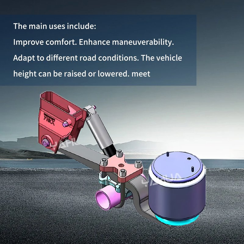 2024 The Most Popular Lifting System with Best Price High Quality Truck Trailer American Type Air Suspension Capacity 13t