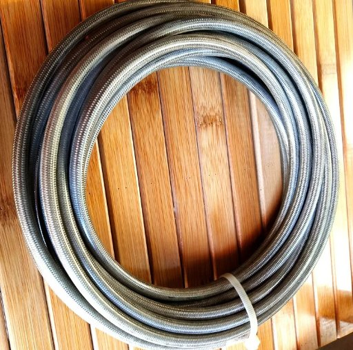 Custom Length Racing Automotive An4 An6 An8 An10 An12 An16 PTFE-Braided Smooth Bore Fuel Cooling Hose Assembly